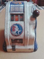 Liberty Bell Groetchen 1 cent Trade Stimulator 1940s Blue Slot Machine Penny