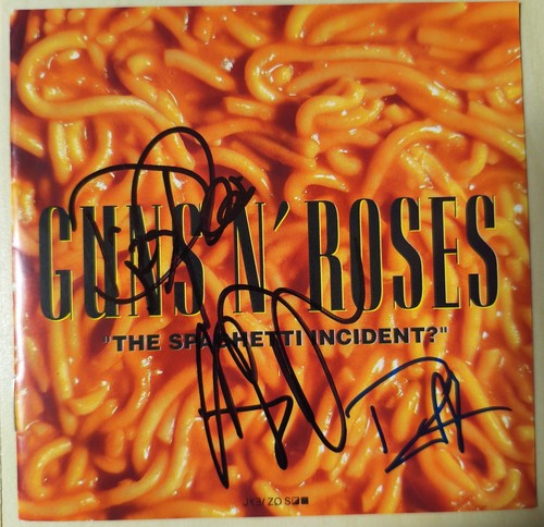 Guns roses autografo - cd,