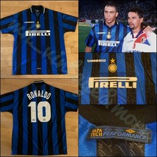 Maglia Shirt Trikot Camiseta Fc Inter Milan Umbro home 1997/98 Ronaldo Originale