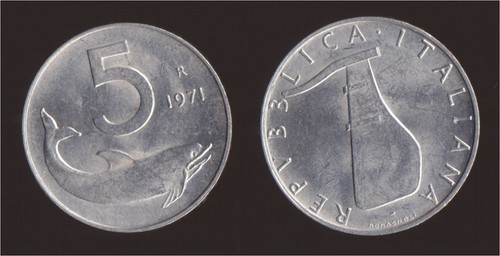 Lire 1971 delfino - 5,