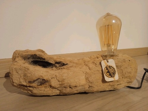 Lampada artigianale legno - lampada,
