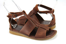 Loints of Holland n. 41 scarpe basse da donna sandali slipper pelle marrone J 452