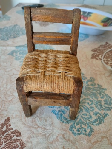 Sedia miniatura legno - in,