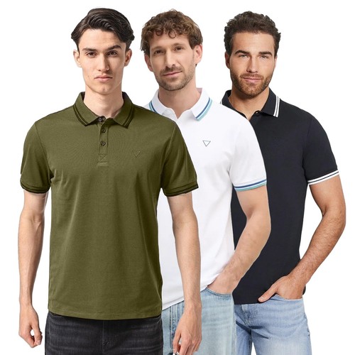 Guess polo uomo shirt piquet - guess, t-shirt