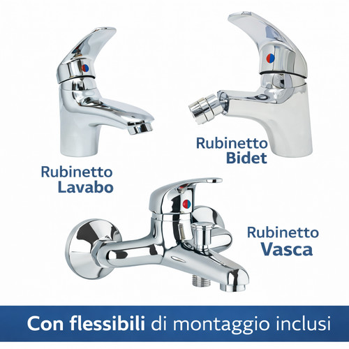 Tris rubinetti miscelatore - rubinetti,
