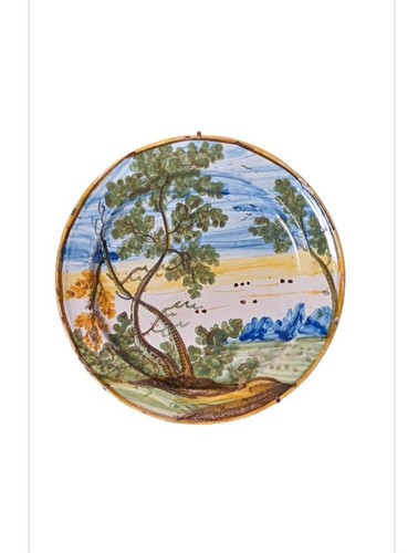 Piatto maiolica castelli - piatto,