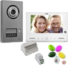 Urmet 1723/71 Kit videocitofono mono utenza visibile smartphone multifunzionale.