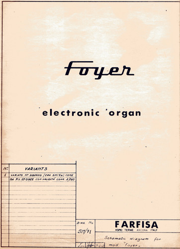 Farfisa foyer service manual - farfisa,