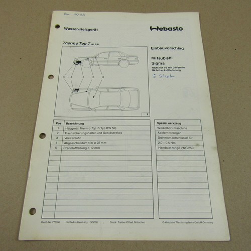 Webasto thermo top bw50 - webasto,