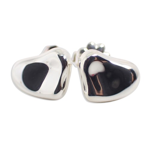 Orecchini cuore pieno 925 - orecchini,