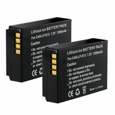 2X CANON LP-E12 batteria di