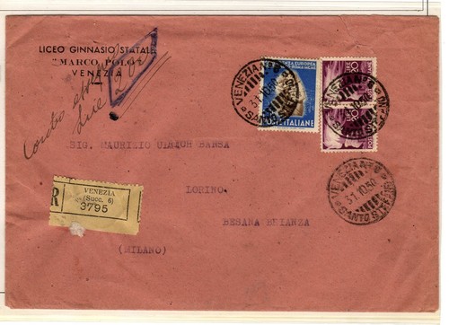 Storia postale raccomandata