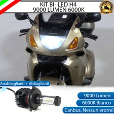 LAMPADA LED H4 6000K 9000 LUMEN CANBUS HONDA DEAUVILLE 650 MOTO NO AVARIA LUCI