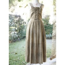 ABITO LUNGO TIROLESE IN PELLE  tg.44 it.  NETURAL LIVE