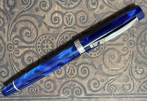 Omas fountain pen blue - omas, nib