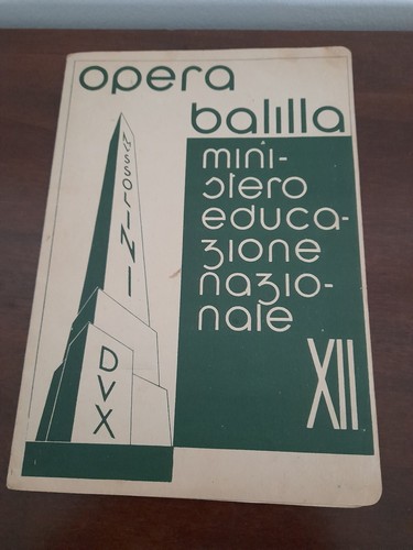 Storica pagella opera balilla - storica,