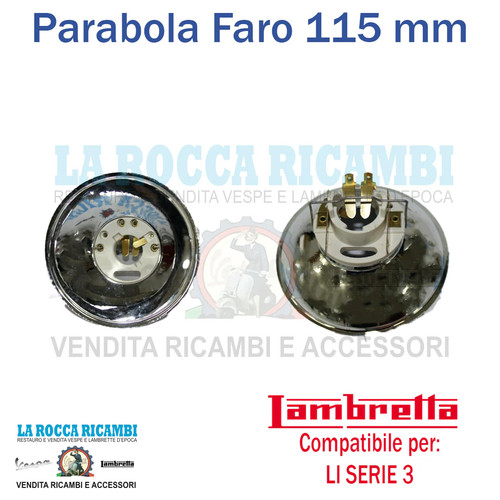 Parabola faro diam 115mm - faro, diam.115mm