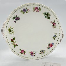 Vassoio piatto torta in porcellana Royal Albert con mesi Flower Of The Month 