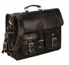18 " pelle Vintage Messenger