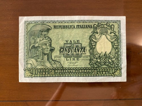 Repubblica banconota lire - banconota, 50
