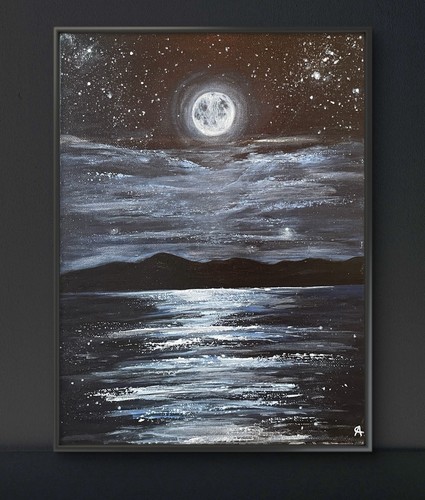 Notte mare acrilico su - |,