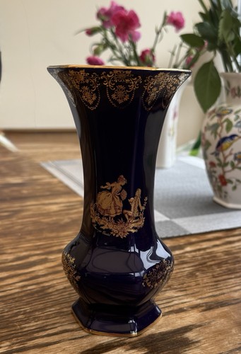 Vaso vintage limoges castelli - vaso,