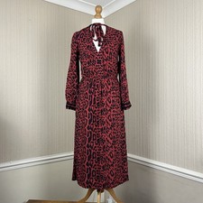 Abito midi Zara rosso e nero