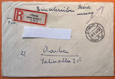 W2GG, lettera R, 1941, Mi 63 MeF, Cholm Distr. Lublino, Aquisgrana, aperto su 3 lati