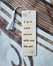 Idea Regalo Segnalibro Legno