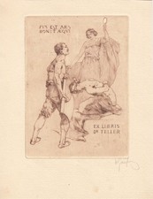 Exlibris Bookplate Radierung