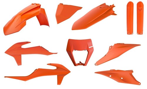 Kit plastiche arancione ktm - kit,