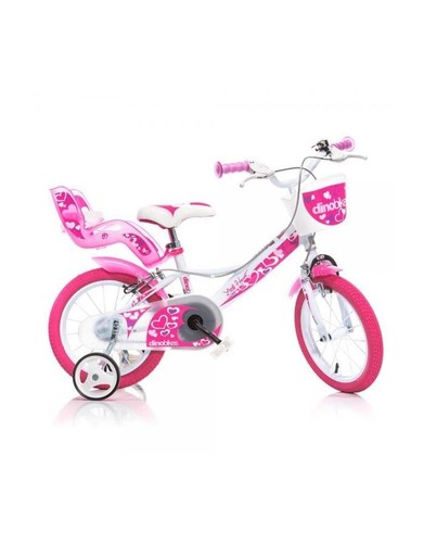 Bici bambina dino bikes rosa - bici,