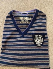 Maglia Fred Mello righe blu