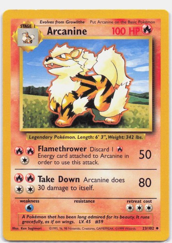 Arcanine 102 set - arcanine, non