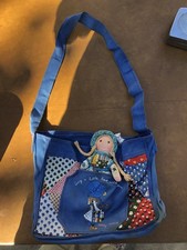 Borsa tote Holly Hobbie Knickerbocker anni 70 porta un po' di amore con te HTF rara