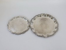 Due vassoi vintage placcati