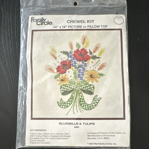 Kit crewel vintage family - kit,