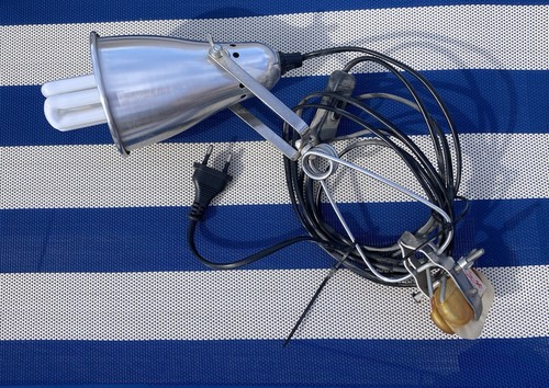 Lampada con attacco pinza - lampada,