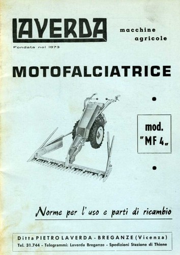 Motofalciatrice laverda 4 - motofalciatrice, mf