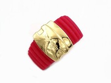 Anello HIP HOP ICON Risa Silicone e Acciaio Gold Misura S PROMOZIONE OULTET