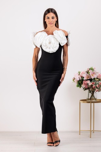 Abito fiore donna elegante - abito,