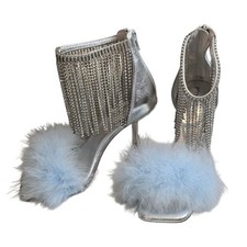 Jeffrey Campbell Dynamite Feather Heels Sz. 6.5