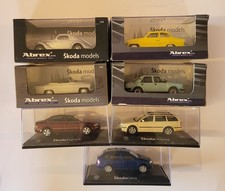 Lot x7 Abrex Skoda car 1/43