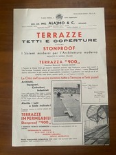 Pubblicità-*Soc.An.Ing.ALAJMO & c. - Milno*anno 1960 circa terrazze-tetti e ....