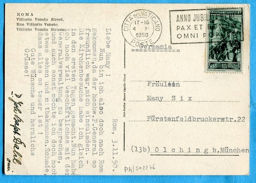 1950 vaticano guardia - 1950, palatina