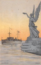 C7266) MARINA, VENEZIA 1910 CONSEGNA BANDIERA COMBATTIMENTO ALLA R NAVE PONTIERE