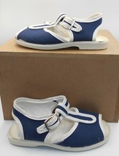 SCARPE SANDALI PAPERINI BIMBO BAMBINO BLU TAGLIA 24 ANTISCIVOLO MADE IN ITALY