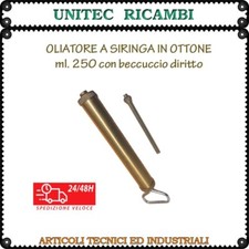 Oliatore a siringa in ottone