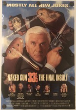 NAKED GUN 33 1/3 locandina originale un foglio film - 1994