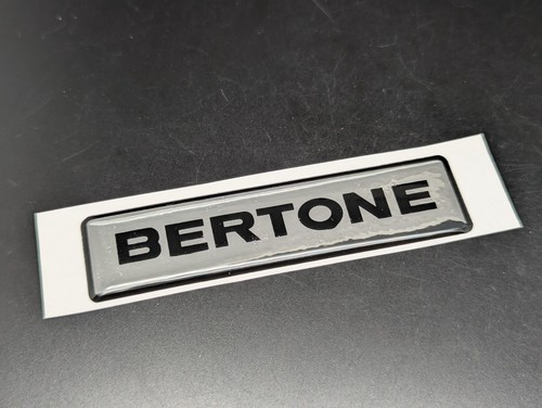 Bertone 90mm logo adesivo - 90mm, 3d